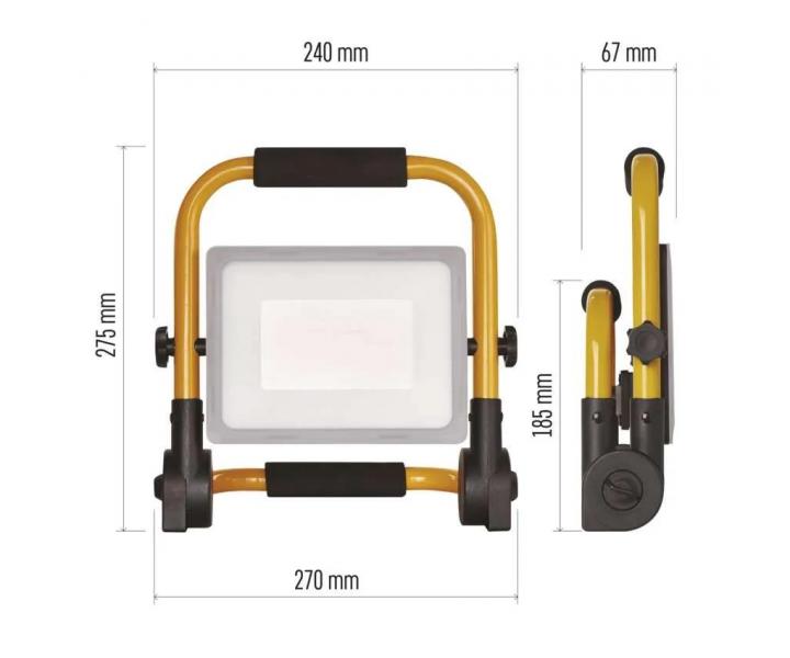 Penosn LED reflektor Emos Ilio ZS3342, IP44, 51 W, neutrln bl