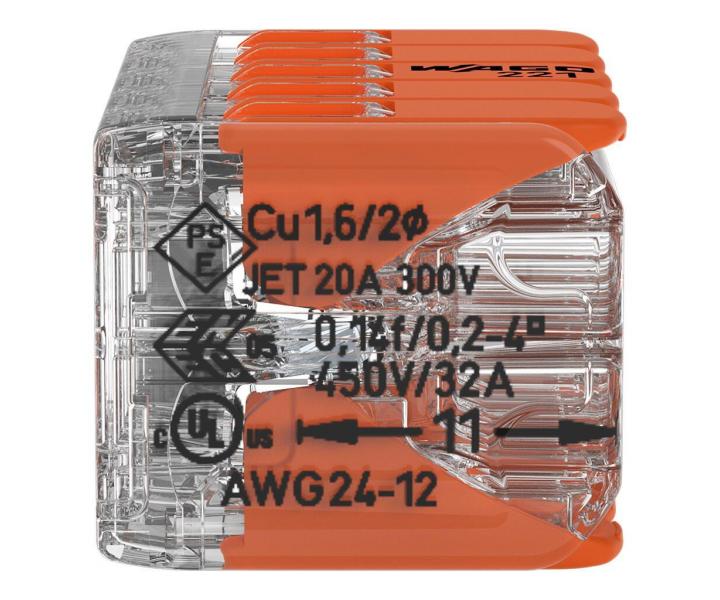 Svorka s pkou Wago 221-420 - 10x4 mm2