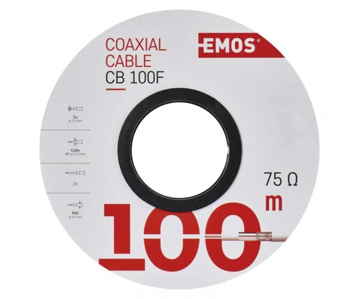 Koaxiln kabel CB100F Emos S5141 - 1 metr