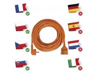 Prodluovac kabel 20 m / 1 zsuvka / oranov / PVC / 230 V / 1,5 mm2 Emos P01120