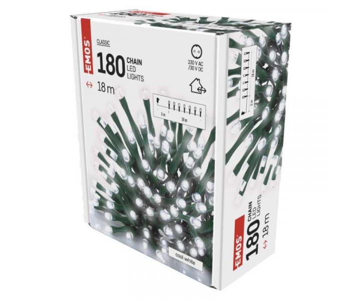 LED vnon etz, 18 m, venkovn i vnitn, studen bl, asova Emos D4AC04