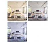 LED pisazen svtidlo NEXXO, tvercov, stbrn, 12,5W, se zmnou CCT Emos ZM6233