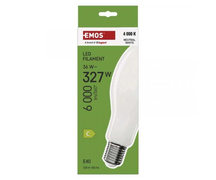 LED rovka Filament ED90 / E40 / 36 W (327 W) / 6 000 lm / neutrln bl Emos ZF5754