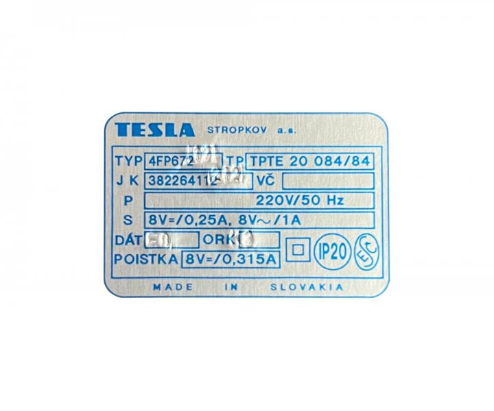 Nap�jec� zdroj Tesla 4 FP 672 17, IP20 - �ern� / �ed�