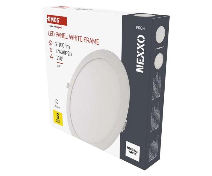 Kruhov vestavn LED svtidlo Emos Nexxo ZD1155, bl, 25 W - neutrln bl