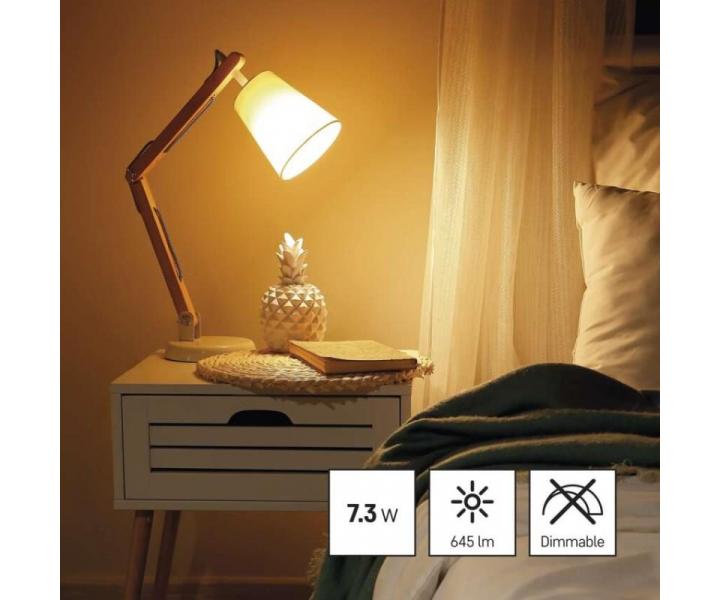 LED rovka Classic A60 / E27 / 7,3 W (50 W) / 645 lm / tepl bl Emos ZQ5130