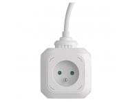 Prodluovac kabel - kostka 1,9 m / 4 zsuvky / bl / PVC / s USB / 1 mm2 Emos P04119U