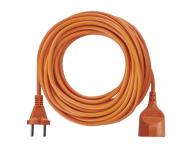 Dvouilov pohybliv pvod 20 m / 1 zsuvka / oranov / PVC / 230 V / 1,5 mm2 Emos P01320R