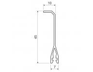 Pka s kovovou fli PKS 70/60 XX, 2 m, pro kanly EKE a PK Kopos PKS 70/60_XX - 1 metr