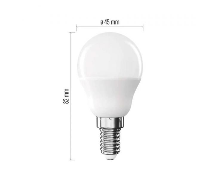 LED rovka Emos Classic Mini Globe, E14, 4,2 W (40 W), tepl bl
