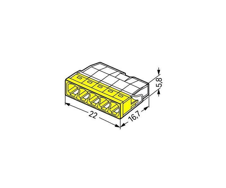 Svorka Wago 2273-205 - 5x2,5 mm2