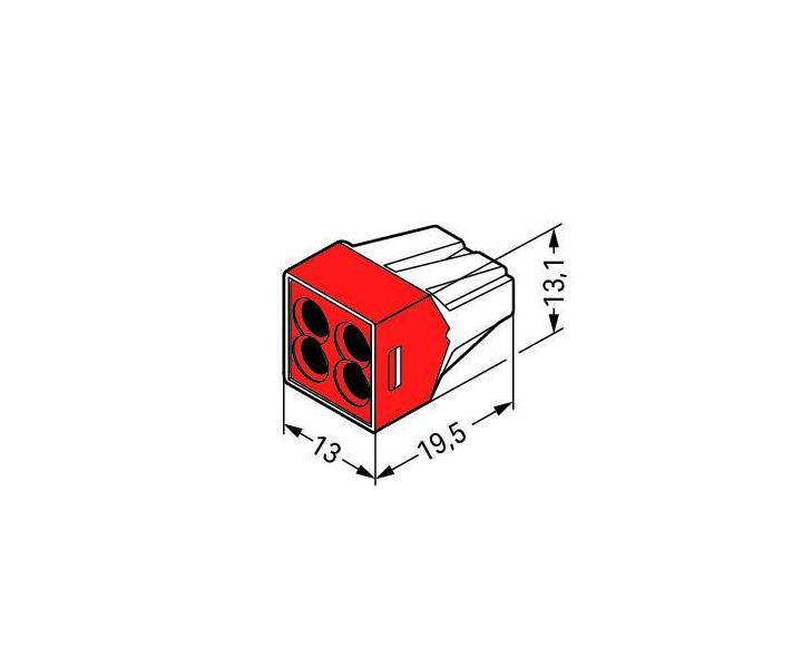 Svorka Wago 773-604 - 4x1,5-4 mm2