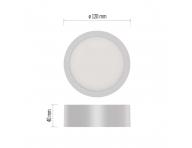 Kruhov pisazen LED svtidlo Emos Nexxo ZM5123, bl, 12 cm, 7,6 W - se zmnou CCT
