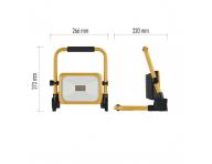 Penosn LED nabjec reflektor Emos Acco ZS2822, IP54, 20 W, studen bl