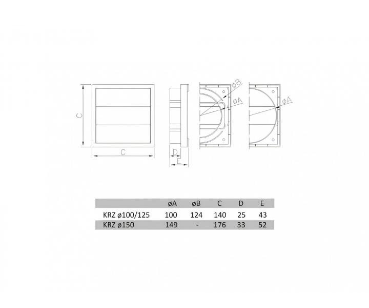 V�trac� m��ka DOSPEL KRZ 100/125 - b�l�