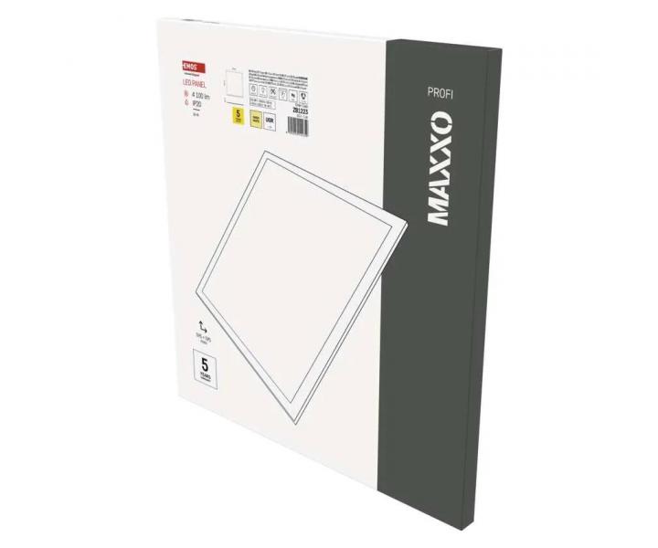 tvercov vestavn LED panel Emos Maxxo ZB1223, bl, 36 W, tepl bl UGR