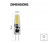 LED rovka Classic JC / G4 / 1,9 W (21 W) / 200 lm / tepl bl Emos ZQ8620