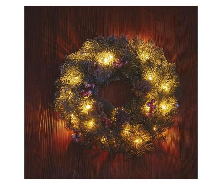 LED vnon vnec zasnen, 38 cm, 2x AA, vnitn, tepl bl, asova Emos DCTW06