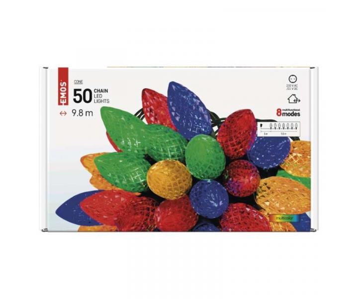 LED vnon etz, barevn rovky, 9,8 m, multicolor, multifunkce Emos D5ZM01