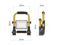 LED reflektor ILIO 21W, lut-ern, IP44, 1900 lm, neutrln bl Emos ZS3322