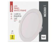 LED vestavn svtidlo NEXXO, kruhov, bl, 18W, neutrln bl Emos ZD1145