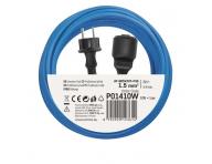 Poas odoln prodluovac kabel 10 m / 1 zsuvka / modr / PVC / 230 V / 1,5 mm2 Emos P01410W
