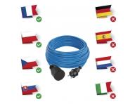 Poas odoln prodluovac kabel 20 m / 1 zsuvka / modr / PVC / 230 V / 1,5 mm2 Emos P01420W