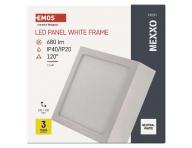 LED pisazen svtidlo NEXXO, tvercov, bl, 7,6W, neutrln bl Emos ZM6125
