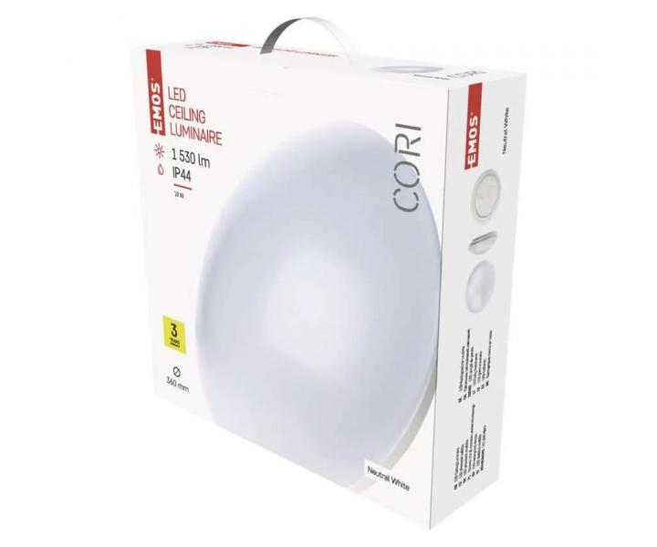 Kruhov pisazen LED svtidlo Emos Cori ZM3402, 18 W, neutrln bl