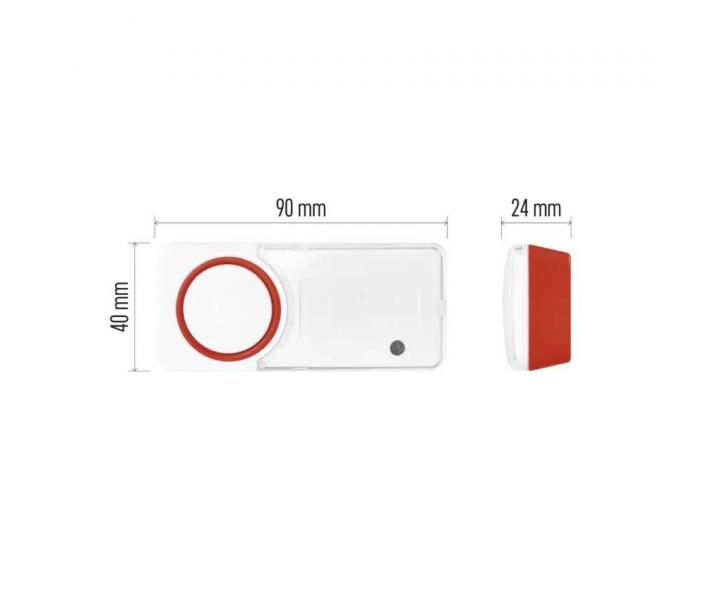 N�hradn� bezbateriov� venkovn� zvonkov� tla��tko Emos P5750T, ur�en� pro P5750, IP55