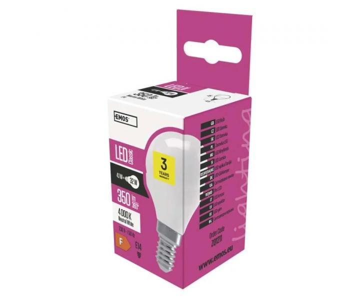 LED rovka Emos Classic ZQ1211, E14, 4,1 W (32 W), neutrln bl