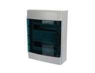 Rozvodnice nstn, 24 Modul, plastov prhledn dvka, kryt IP65, ada Mistral65, vetn svorek N+PE (21 + 21) ABB 1SLM00650