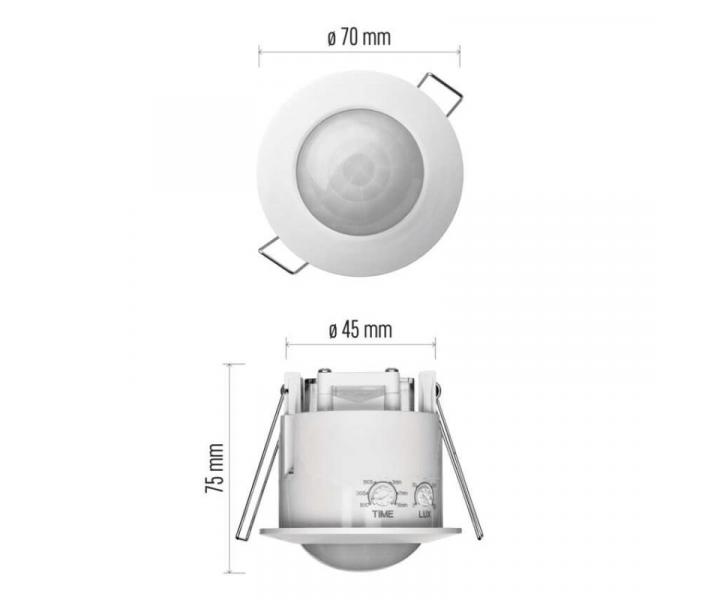 PIR senzor (pohybov idlo) IP20 1200W, bl Emos G1160