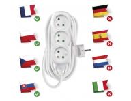 Prodluovac kabel 7 m / 3 zsuvky / bl / PVC / 1 mm2 Emos P0317