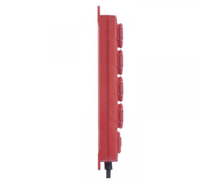 Prodluovac kabel 5 m / 4 zsuvky / s vypnaem / erno-erven / guma-neopren / 1,5 mm2 Emos P14151