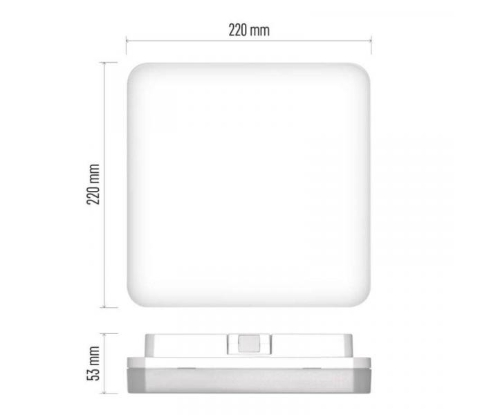 LED pisazen svtidlo TORI, tvercov bl 15W neutr. b., IP54 Emos ZM4323