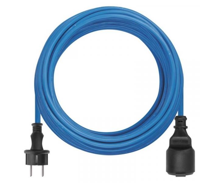 Poas odoln prodluovac kabel 10 m / 1 zsuvka / modr / PVC / 230 V / 1,5 mm2 Emos P01410W