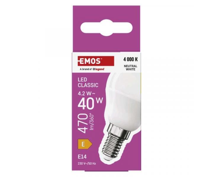 LED rovka Classic Mini Globe / E14 / 4,2 W (40 W) / 470 lm / neutrln bl Emos ZQ1E23