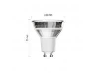 LED rovka Classic MR16 stbrn/ GU10 / 3 W (32 W) / 345 lm / neutrln bl Emos ZQ8E18