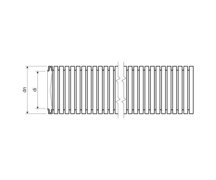 Ohebn elektroinstalan trubka PVC Monoflex pr. 20 mm, 22212, 320N/5cm, svtle ed Kopos 1420_K50 - 1 metr