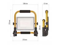 Penosn LED reflektor Emos Ilio ZS3342, IP44, 51 W, neutrln bl